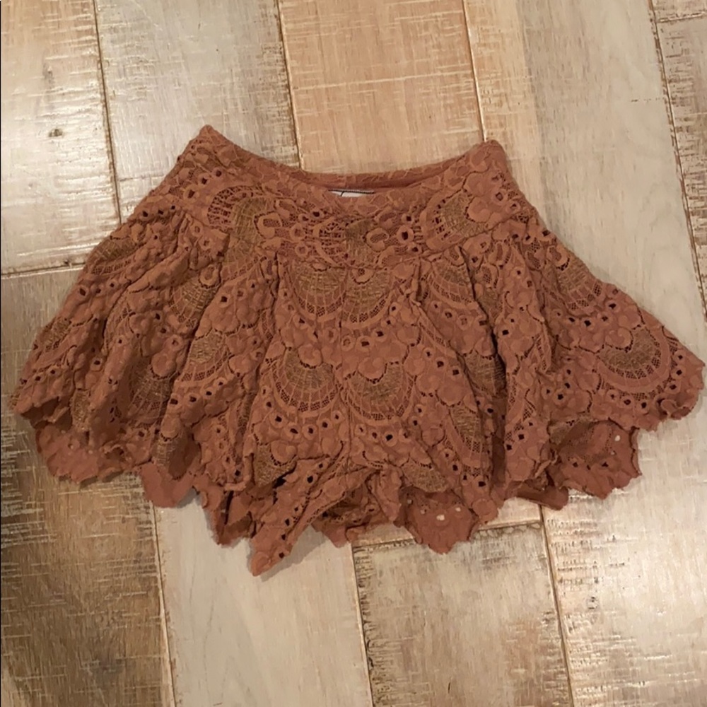 Nightcap Spanish fan lace shorts